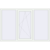 Prețuri Ferestre 1800x1200 mm ALU LIGHT A RAL 9016 Traffic white two-sided