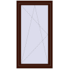 Prețuri Ferestre 800x1500 mm REHAU BRILLANT DESIGN BLACK_CHERRY two-sided