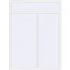 Prețuri Ferestre 1800x2400 mm ALU STANDARD 72 RAL 9016 Traffic white two-sided