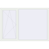 Prețuri Ferestre 2200x1500 mm OPTIMUM REHAU EURO 70 RAL 9016 Traffic white two-sided