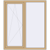 Prețuri Ferestre 1300x1500 mm ALU LIGHT A RAL 1001 Beige two-sided