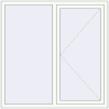 Prețuri Ferestre 1480x1460 mm BASE REHAU EURO 60 RAL 9016 Traffic white two-sided