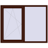 Prețuri Ferestre 1500x1200 mm ENERGY-SAVING REHAU SYNEGO MD BLACK_CHERRY two-sided