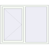 Prețuri Ferestre 1400x1100 mm BASE REHAU EURO 60 RAL 9016 Traffic white two-sided
