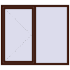 Prețuri Ferestre 1600x1400 mm OPTIMUM REHAU EURO 70 BLACK_CHERRY two-sided