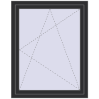 Prețuri Ferestre 980x1240 mm OPTIMUM REHAU EURO 70 ANTHRACITE_GREY_GLATT two-sided