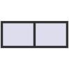 Prețuri Ferestre 1500x600 mm OPTIMUM REHAU EURO 70 ANTHRACITE_GREY_GLATT two-sided