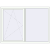 Prețuri Ferestre 1900x1400 mm OPTIMUM REHAU EURO 70 RAL 9016 Traffic white two-sided