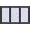 Prețuri Ferestre 2000x1200 mm REHAU ARTEVO BASALT_GREY two-sided
