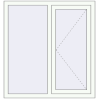Prețuri Ferestre 1100x1170 mm OPTIMUM REHAU EURO 70 RAL 9016 Traffic white two-sided