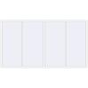 Prețuri Ferestre 4000x2200 mm ALU STANDARD 72 RAL 9016 Traffic white two-sided