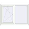 Prețuri Ferestre 1200x900 mm BASE REHAU EURO 60 RAL 9016 Traffic white two-sided