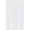 Prețuri Ferestre 1000x1700 mm OPTIMUM REHAU EURO 70 RAL 9016 Traffic white two-sided