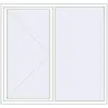 Prețuri Ferestre 1850x1750 mm ENERGY-SAVING REHAU SYNEGO MD RAL 9016 Traffic white two-sided