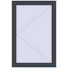 Prețuri Ferestre 1000x1500 mm BASE REHAU EURO 60 ANTHRACITE_GREY_STRUKTURAL two-sided