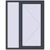 Prețuri Ferestre 1100x1400 mm OPTIMUM REHAU EURO 70 ANTHRACITE_GREY_STRUKTURAL two-sided
