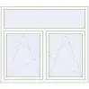 Prețuri Ferestre 1510x1320 mm REHAU BRILLANT DESIGN RAL 9016 Traffic white two-sided