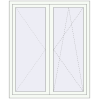 Prețuri Ferestre 1300x1500 mm OPTIMUM REHAU EURO 70 RAL 9016 Traffic white two-sided