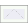 Prețuri Ferestre 800x500 mm BASE REHAU EURO 60 RAL 9016 Traffic white two-sided