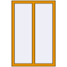 Prețuri Ferestre 800x1200 mm ALU STANDARD 72 RAL 1006 Maize yellow two-sided