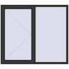 Prețuri Ferestre 1600x1400 mm OPTIMUM REHAU EURO 70 BLACK_STRUCTURAL two-sided