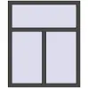 Prețuri Ferestre 1000x1200 mm REHAU ARTEVO BASALT_GREY two-sided