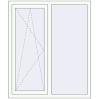 Prețuri Ferestre 1160x1350 mm BASE REHAU EURO 60 RAL 9016 Traffic white two-sided