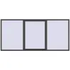 Prețuri Ferestre 3500x1600 mm OPTIMUM REHAU EURO 70 BASALT_GREY two-sided