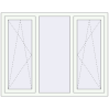 Prețuri Ferestre 1540x1200 mm REHAU BRILLANT DESIGN RAL 9016 Traffic white two-sided