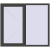Prețuri Ferestre 1600x1400 mm OPTIMUM REHAU EURO 70 BASALT_GREY two-sided