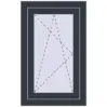 Prețuri Ferestre 500x800 mm OPTIMUM REHAU EURO 70 ANTHRACITE_GREY_STRUKTURAL two-sided