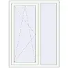 Prețuri Ferestre 988x1310 mm ENERGY-SAVING REHAU SYNEGO MD RAL 9016 Traffic white two-sided