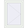 Prețuri Ferestre 700x1000 mm OPTIMUM REHAU EURO 70 RAL 9016 Traffic white two-sided