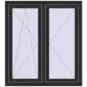Prețuri Ferestre 1050x1160 mm OPTIMUM REHAU EURO 70 BLACK_STRUCTURAL two-sided
