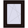 Prețuri Ferestre 600x800 mm BASE REHAU EURO 60 BLACK_BROWN two-sided
