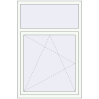Prețuri Ferestre 1000x1500 mm ENERGY-SAVING REHAU SYNEGO MD RAL 9016 Traffic white two-sided