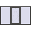 Prețuri Ferestre 2000x1200 mm REHAU ARTEVO BASALT_GREY two-sided