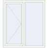 Prețuri Ferestre 1170x1380 mm OPTIMUM REHAU EURO 70 RAL 9016 Traffic white two-sided
