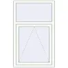 Prețuri Ferestre 800x1300 mm BASE REHAU EURO 60 RAL 9016 Traffic white two-sided