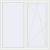 Prețuri Ferestre 1500x1500 mm BASE REHAU EURO 60 RAL 9016 Traffic white two-sided