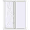 Prețuri Ferestre 1160x1460 mm BASE REHAU EURO 60 RAL 9016 Traffic white two-sided