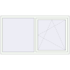 Prețuri Ferestre 1800x1000 mm BASE REHAU EURO 60 RAL 9016 Traffic white two-sided