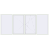 Prețuri Ferestre 3700x1600 mm BASE REHAU EURO 60 RAL 9016 Traffic white two-sided