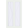 Prețuri Ferestre 1000x1800 mm ENERGY-SAVING REHAU SYNEGO MD RAL 9016 Traffic white two-sided