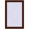 Prețuri Ferestre 1000x1500 mm BASE REHAU EURO 60 BLACK_CHERRY two-sided