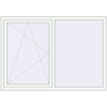 Prețuri Ferestre 1700x1200 mm ALU STANDARD 72 RAL 9016 Traffic white two-sided