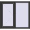 Prețuri Ferestre 1300x1200 mm OPTIMUM REHAU EURO 70 BASALT_GREY two-sided