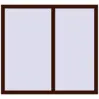 Prețuri Ferestre 1300x1200 mm OPTIMUM REHAU EURO 70 BLACK_CHERRY two-sided