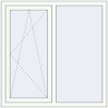 Prețuri Ferestre 1200x1200 mm BASE REHAU EURO 60 RAL 9016 Traffic white two-sided