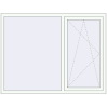 Prețuri Ferestre 1700x1300 mm BASE REHAU EURO 60 RAL 9016 Traffic white two-sided